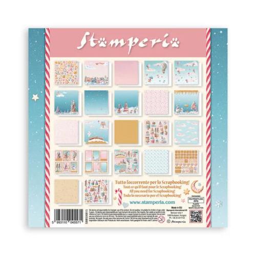 Stamperia Candy Christmas 8x8 Inch Paper Pack Maxi (Single Face) (SBBSXB15)