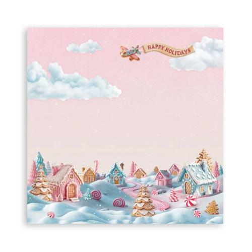 Stamperia Candy Christmas 8x8 Inch Paper Pack Maxi (Single Face) (SBBSXB15)