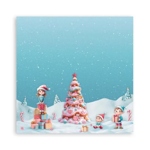 Stamperia Candy Christmas 8x8 Inch Paper Pack Maxi (Single Face) (SBBSXB15)