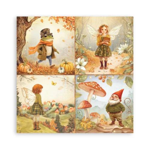 Stamperia Whispering Woods 8x8 Inch Maxi Paper Pack (Single Face) (SBBSXB17)