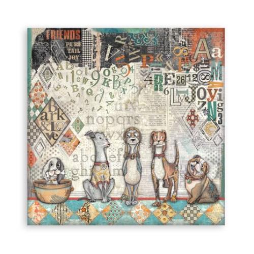 Stamperia Furry Friends 8x8 Inch Maxi Paper Pack (Single Face) (SBBSXB18)