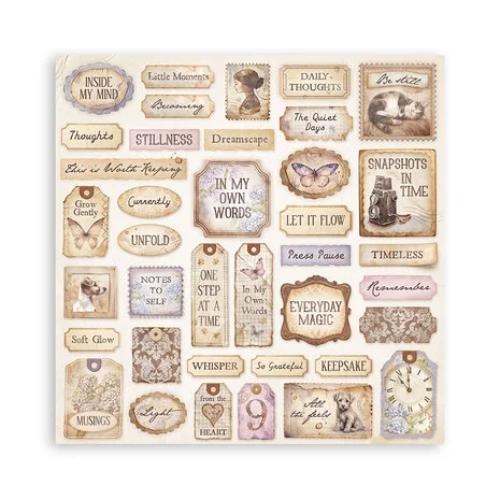 Stamperia Quiet Days 8x8 Inch Maxi Paper Pack (Single Face) (SBBSXB19)