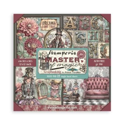 Stamperia Master of Magic 12x12 Inch Paper Pack Maxi (Single Face) (SBBXLB21) - Postage as per Actual