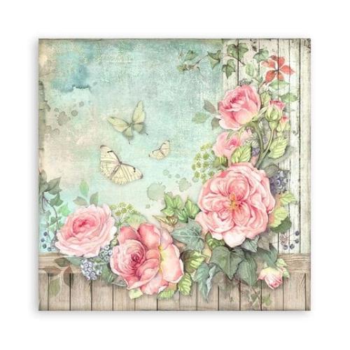 Stamperia House of Roses 12x12 Inch Paper Pack Maxi Backgrounds Selection (Single face) (SBBXLB23) - Postage as per Actual