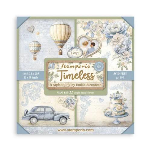 Stamperia Timeless 12x12 Inch Paper Pack Maxi (Single Face) (SBBXLB25) - Postage as per Actual