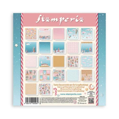 Stamperia - Candy Christmas 12x12" Single Sided Paper Pad from the Candy Christmas Collection - Postage as pe Actual