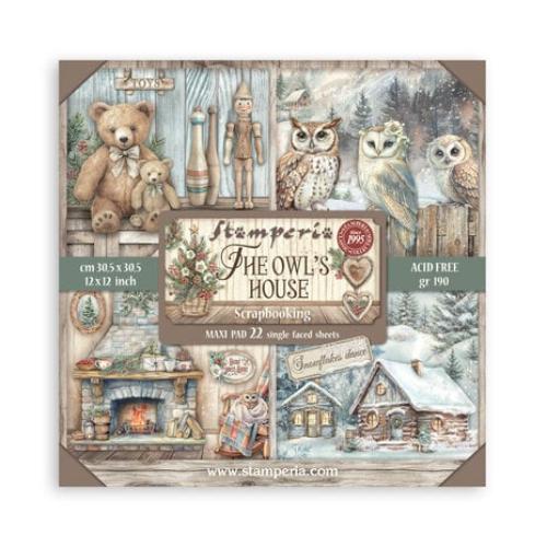 Stamperia The Owl's House 12x12 Inch Paper Pack Maxi (Single Face) (SBBXLB28) - Postage as per Actual