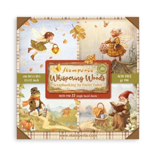 Stamperia Whispering Woods 12x12 Inch Maxi Paper Pack (Single Face) (SBBXLB29) - Postage as per Actual
