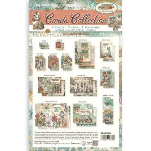 Stamperia Furry Friends Cards Collection (SBCARD34)