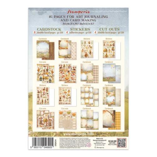 Stamperia Whispering Woods Junk Journal Stickers, Backgrounds, Cut-Outs (SBJK04) - Postage as per Actual