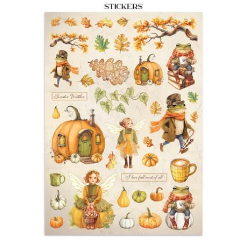Stamperia Whispering Woods Junk Journal Stickers, Backgrounds, Cut-Outs (SBJK04) - Postage as per Actual