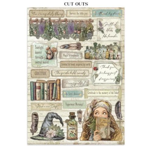 Stamperia Herbarium Silvae Junk Journal Stickers, Backgrounds, Cut-Outs (SBJK09)