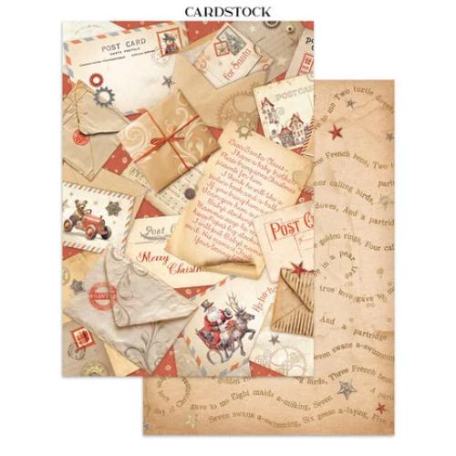 Stamperia Gear up for Christmas Junk Journal Stickers, Backgrounds, Cut-Outs (SBJK10) - Postage as per Actual