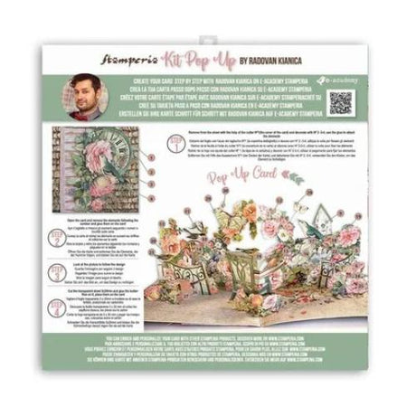 Stamperia Pop Up Kit 12x12 Inch House of Roses (SBPOP02) - Postage as per Actual