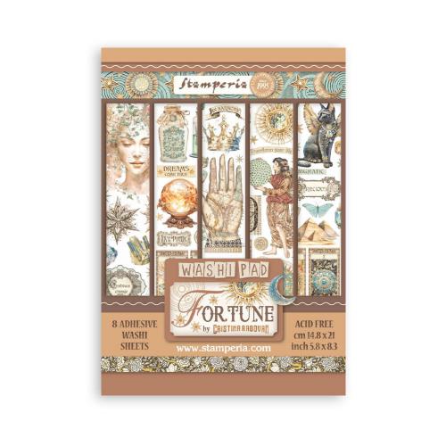 Stamperia Fortune A5 Washi Pad (8pcs) (SBW06)