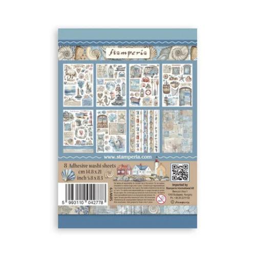 Stamperia Silent Sea A5 Washi Pad (8pcs) (SBW19)