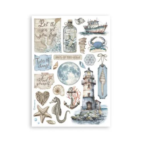 Stamperia Silent Sea A5 Washi Pad (8pcs) (SBW19)