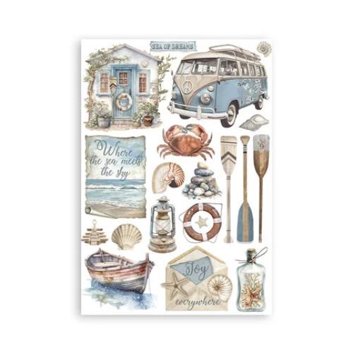 Stamperia Silent Sea A5 Washi Pad (8pcs) (SBW19)