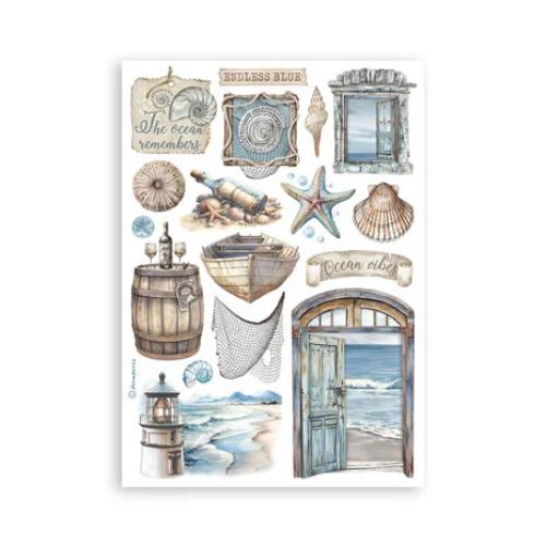 Stamperia Silent Sea A5 Washi Pad (8pcs) (SBW19)