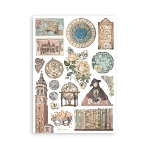 Stamperia Venice City of Art A5 Washi Pad (8pcs) (SBW21)