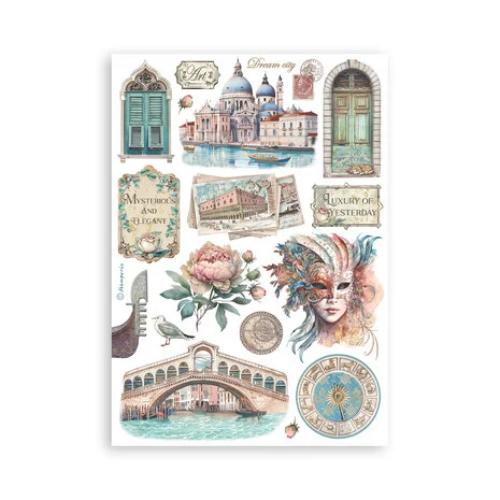 Stamperia Venice City of Art A5 Washi Pad (8pcs) (SBW21)