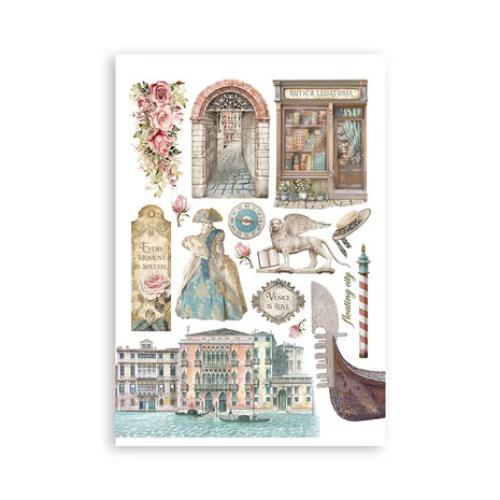 Stamperia Venice City of Art A5 Washi Pad (8pcs) (SBW21)