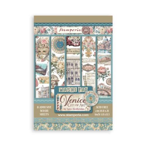 Stamperia Venice City of Art A5 Washi Pad (8pcs) (SBW21)