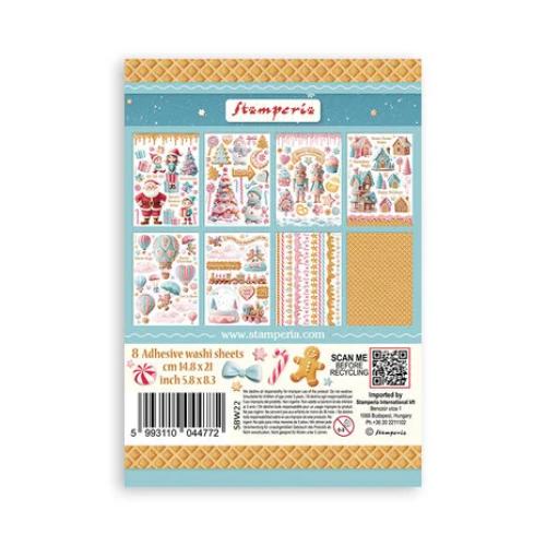Stamperia - Candy Christmas Washi Sheets from the Candy Christmas Collection