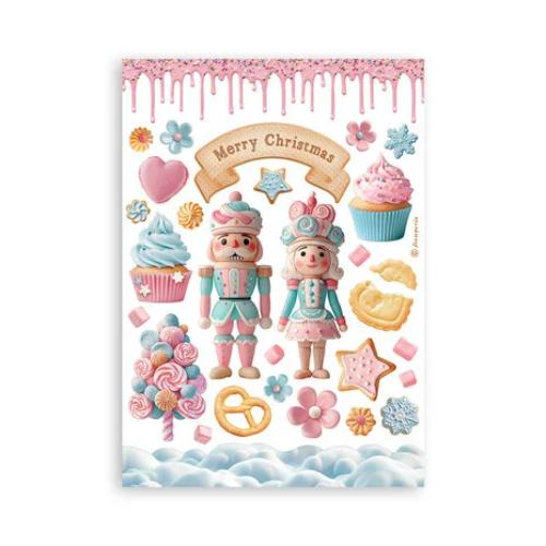 Stamperia - Candy Christmas Washi Sheets from the Candy Christmas Collection