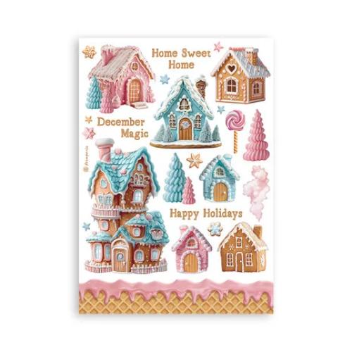 Stamperia - Candy Christmas Washi Sheets from the Candy Christmas Collection