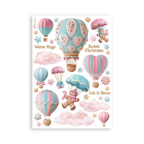 Stamperia - Candy Christmas Washi Sheets from the Candy Christmas Collection