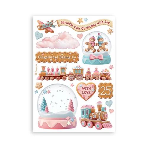 Stamperia - Candy Christmas Washi Sheets from the Candy Christmas Collection