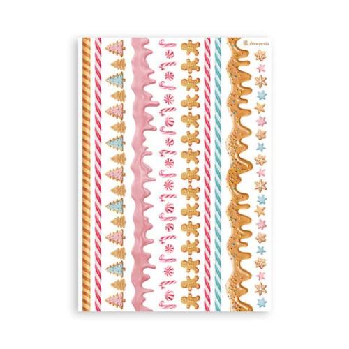 Stamperia - Candy Christmas Washi Sheets from the Candy Christmas Collection