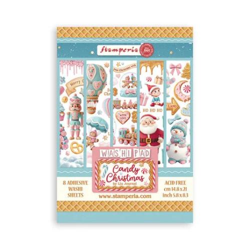 Stamperia - Candy Christmas Washi Sheets from the Candy Christmas Collection