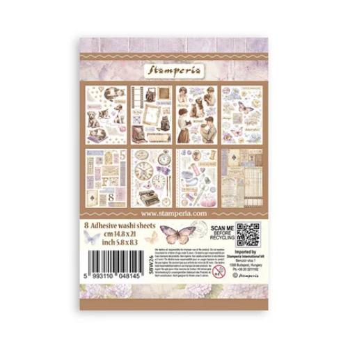 Stamperia Quiet Days A5 Washi Pad (8pcs) (SBW26)