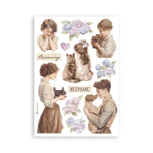 Stamperia Quiet Days A5 Washi Pad (8pcs) (SBW26)