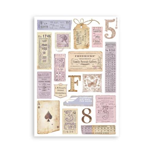 Stamperia Quiet Days A5 Washi Pad (8pcs) (SBW26)