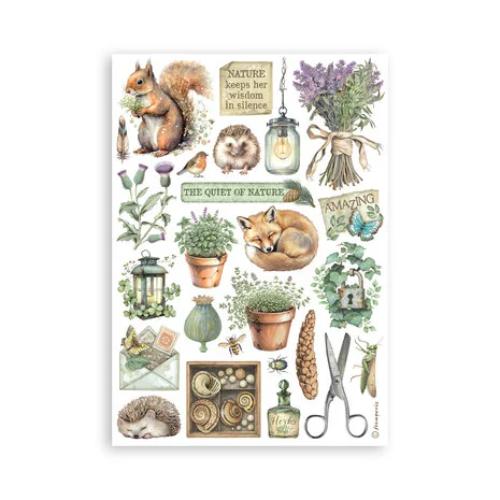 Stamperia Herbarium Silvae A5 Washi Pad (8pcs) (SBW27)