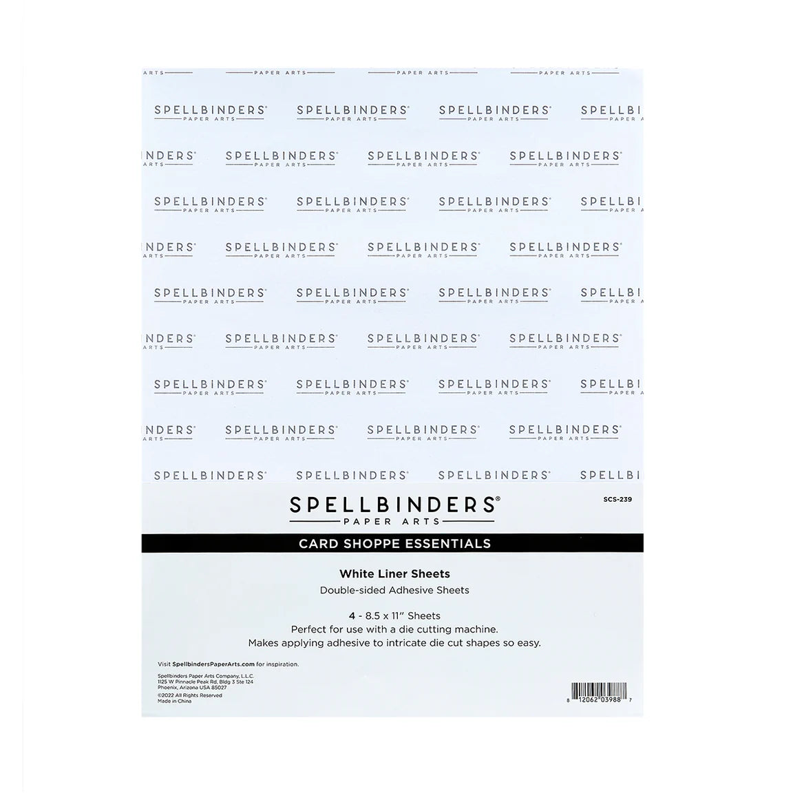 Spellbinders - White Liner Sheets - 8.5" x 11" - 4 Pack