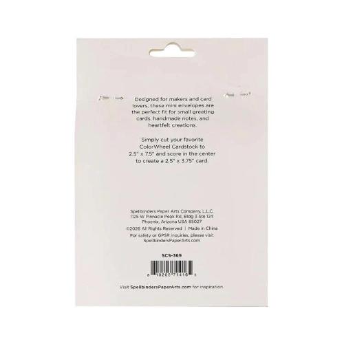 Spellbinders - White Mini Envelopes - 25 Pack
