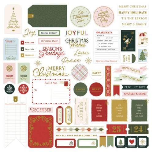 Spellbinders - Merry Moments Die Cut Sentiments from the Merry Moments Collection