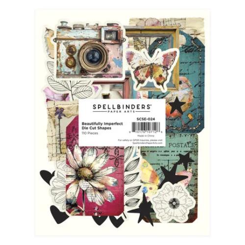 Spellbinders - Beautifully Imperfect Die Cut Shapes from the Beautifully Imperfect Collection - 110 pc