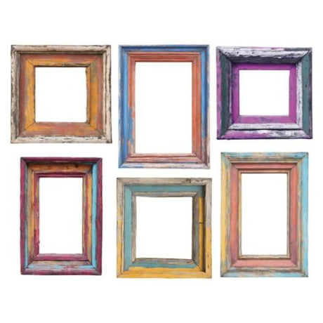 Spellbinders - Beautifully Imperfect Chipboard Frames from the Beautifully Imperfect Collection - 6 pc