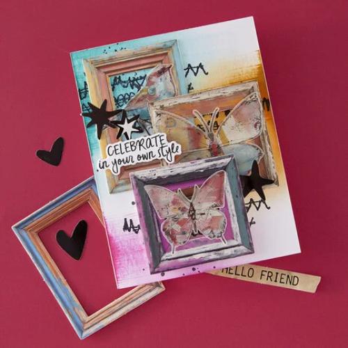 Spellbinders - Beautifully Imperfect Chipboard Frames from the Beautifully Imperfect Collection - 6 pc