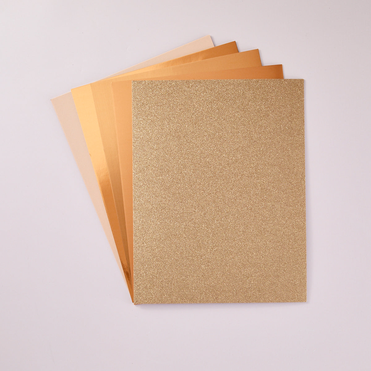 Spellbinders - Rose Gold Assortment Treasured Cardstock 8 1/2" x 11 -15 Pack