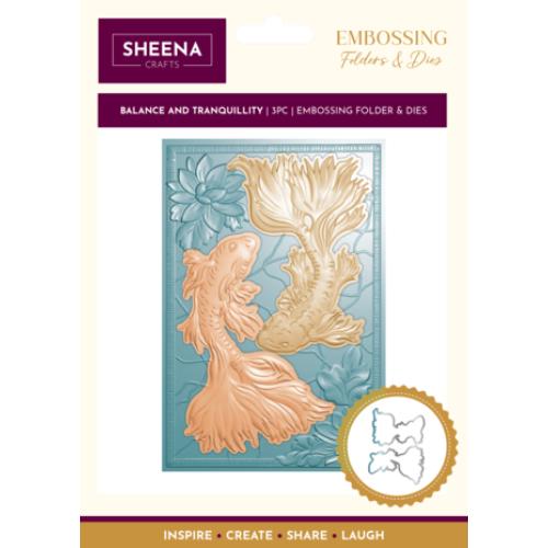 Crafter's Companion 3D Embossing Folder & Metal Die - Balance and Tranquillity (SD-3DEF4-MD-BATR)