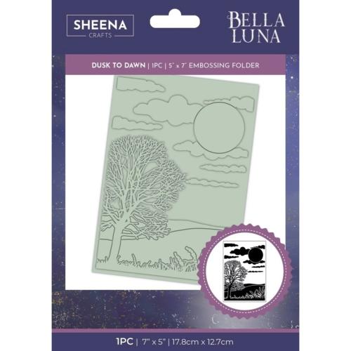 Crafter's Companion Bella Luna Embossing Folder Dusk to Dawn (SD-BL-EF5-DTD)