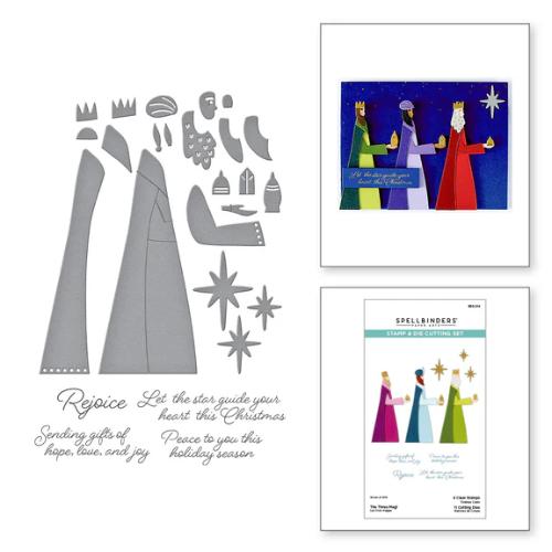 Spellbinders - The Three Magi Stamp & Die Set from the Wonderland Collection