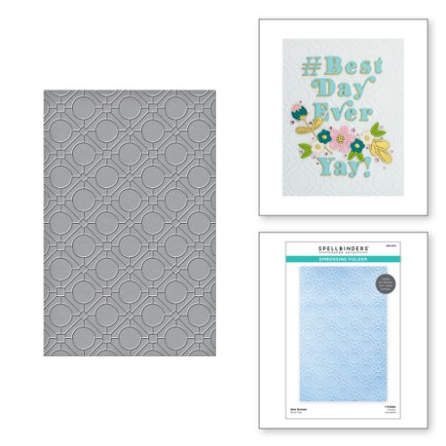 Spellbinders - Geo Screen Embossing Folder