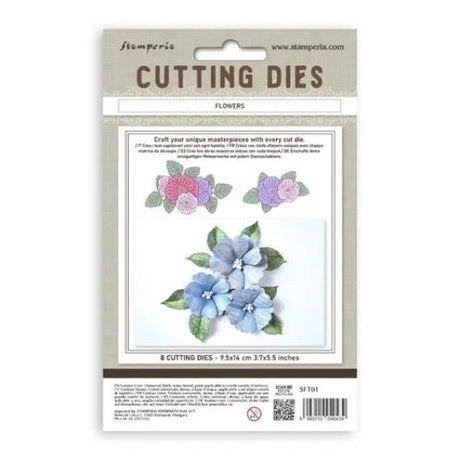 Stamperia Flowers A6 Cutting Dies (SFT01)